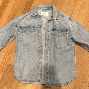 Pistola Faded Blue Denim Shacket